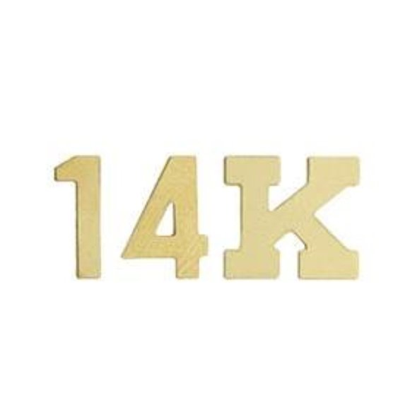 Gold ~ 4mm ~ 14k Gold Filled Six Prong Round Cubic Zirconia Earring - Picture 7 of 7